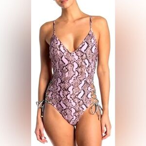 🚨 Rachel Rachel Roy Snake Print Lilac Swimsuit